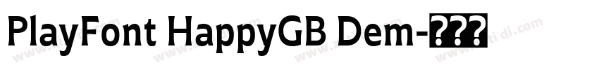 PlayFont HappyGB Dem字体转换